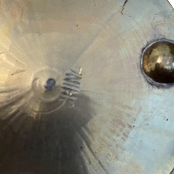 Pair of Vintage Brass Chinese Urn Snuff Brass & Enamel Lidded Trinket Tea Jar - Picture 11 of 11